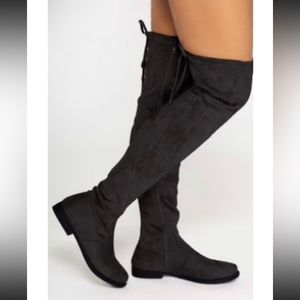 Fashion Nova Black Over the Knee Boots